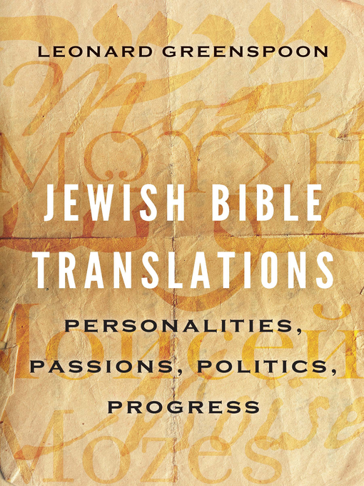 Cover image for Jewish Bible Translations